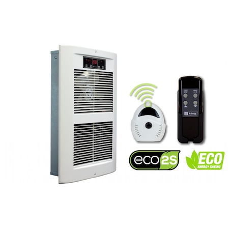 King Electric LPW ECO2S Wall Heater, 240V 4500W, Satin Nickel LPW2445-ECO-SN-R